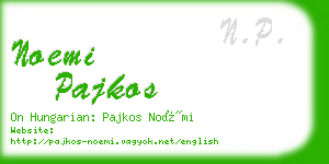 noemi pajkos business card